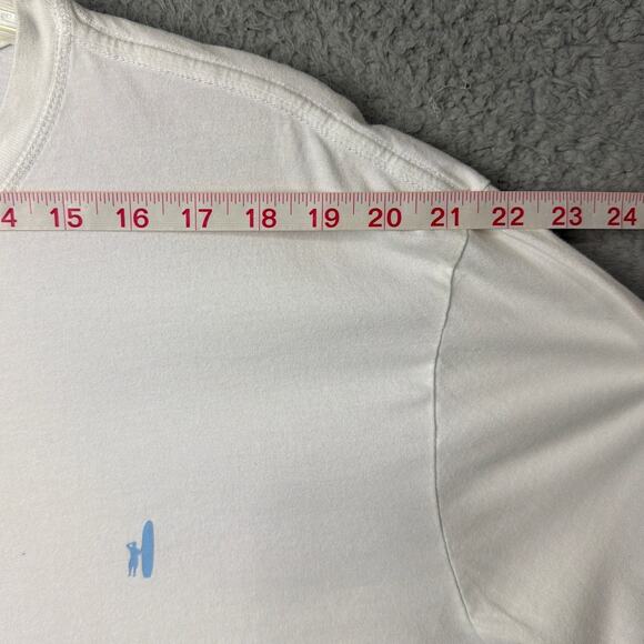 johnnie-O Mens Long Sleeve Graphic Tee Shirt White Soft Cotton SZ XL Athleisure - Picture 5 of 8